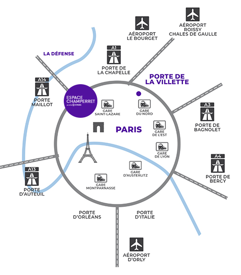 Map Espace Champerret