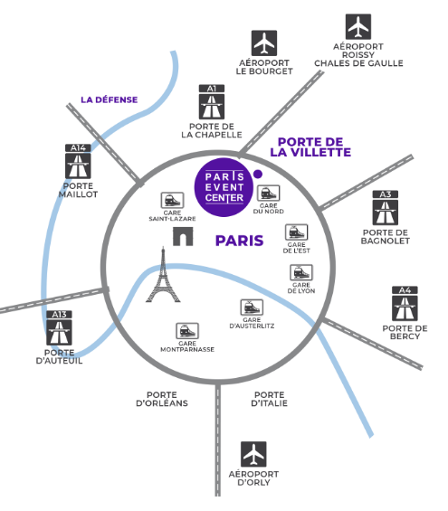 Map Paris Event Center